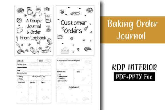 Baking Order Journal Log Book Interior: A Comprehensive Tool for Bakers