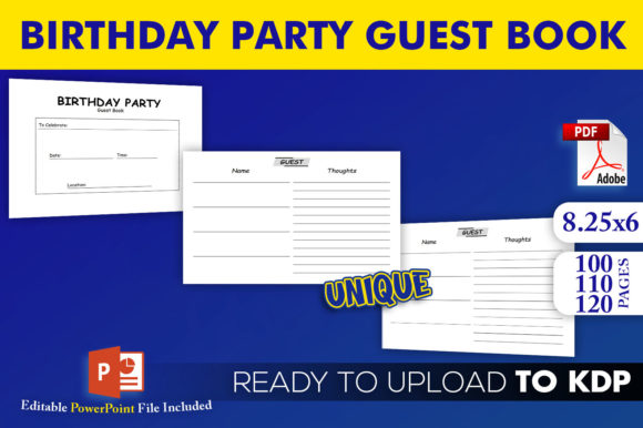Birthday Party Guest Book KDP Interior: A Comprehensive Guide