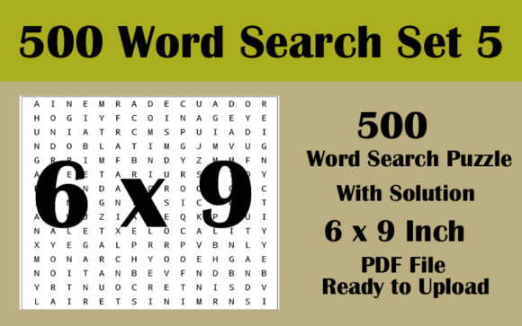 Discover 500 Word Search Puzzles in Volume 5