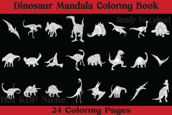 Discover the Dinosaur Mandala Coloring Book - KDP