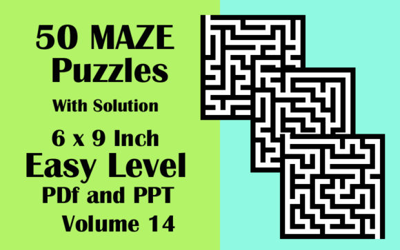 Discover the Fun and Challenge of 50 Maze Puzzle Easy LV 6x9 PDF PPTX V 14