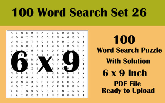 Exploring 100 Word Search Puzzle 6x9 KDP Volume 26: A Comprehensive Review