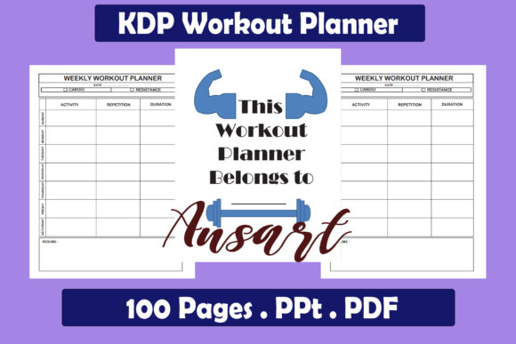 KDP Workout Planner Interior: Your Key to Consistent Fitness Success