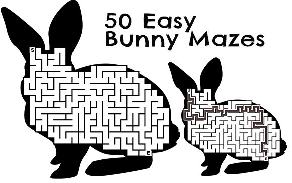 Strategic Use of 50 Bunny Mazes - Animal - Easter Set 2 for Enhanced Engagement and Creativity