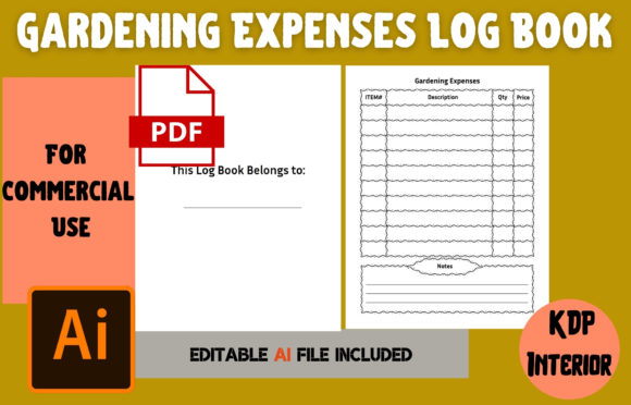 Streamline Your Gardening Budget with the Gardening Expenses Log Book