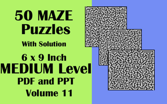 Unlock Creativity with 50 Maze Puzzles PDF PPTX V11