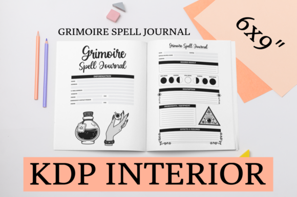 Unlocking the Mystical with Grimoire Spell Journal KDP Interior